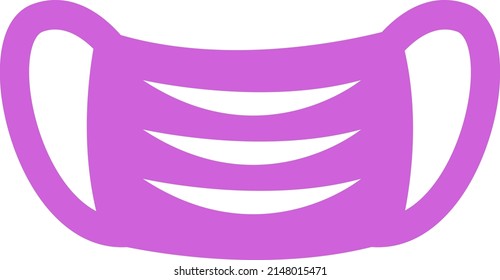 Protective facemask, illustration, vector on a white background.