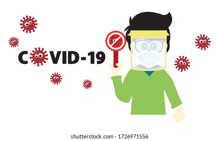 Protective faceshield against and stop corona virus,Covid-19.