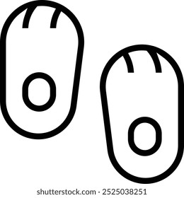 protective footwear icon. Thin linear style design isolated on white background