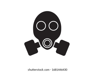 Protective gas mask icon. Vector illustration.