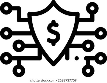 Icono de equipo de protección. Diseño De Estilo Lineal Delgado Aislado Sobre Fondo Blanco