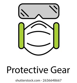 Protective Gear Vector Icon For Safety Equipment
