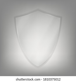 Protective Glass transparent shield. Vector Illustration EPS10