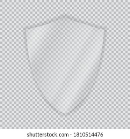 Protective Glass transparent shield. Vector Illustration EPS10