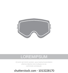 Protective glasses. Glasses for airsoft icon