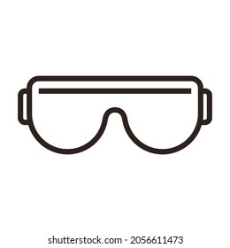 Protective Glasses or Goggles. Safety workwear to protect human eyes