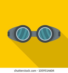 Protective glasses icon. Flat illustration of protective glasses vector icon for web