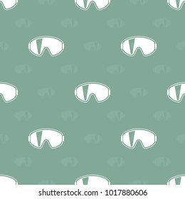 Protective glasses. Industrial accessories. Seamless vector patterns.