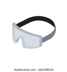 Gafas protectoras. Vector 3d isométrico, icono web de color, nuevo estilo plano. Diseño de ilustración creativa, idea gráfica para infografías.