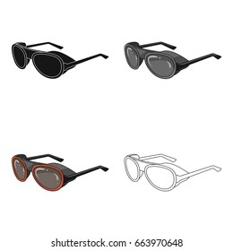 Protective glasses.Mountaineering single icon in cartoon style vector symbol stock illustration web.