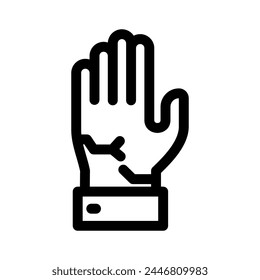 protective gloves icon or logo isolated sign symbol vector illustration - high quality black style vector icons

