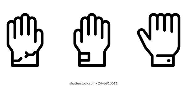 protective gloves icon or logo isolated sign symbol vector illustration - high quality black style vector icons
