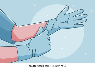 protective gloves illustration collection vector