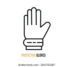 Protective  gloves laying on a white background.