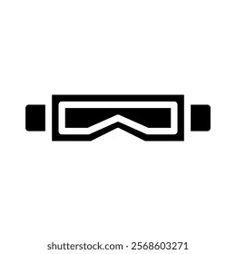 Protective goggles icon. Concept of safety, protection, and equipment.