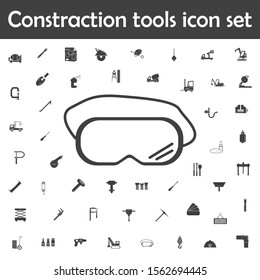 Protective goggles icon. Constraction tools icons universal set for web and mobile