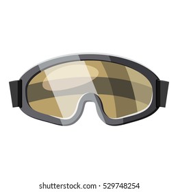 Protective goggles for paintball icon. Cartoon illustration of protective goggles for paintball vector icon for web