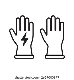 Guantes de mano protectores para electricistas