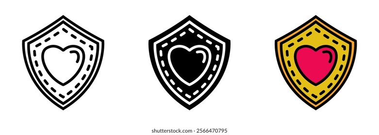 Protective heart shield symbolizes safeguarding love, representing devotion, care, and emotional security in relationships.