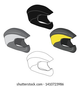 Protective helmet for cyclists. Protection for the head athletes.Cyclist outfit single icon in cartoon,black style vector symbol stock illustration.