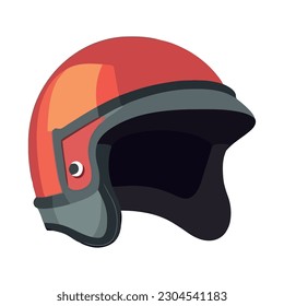 Protective helmet ensure safety icon isolated