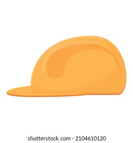 Protective helmet icon cartoon vector. Safety hat. Builder protection