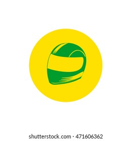 protective helmet for motorcycles and pilots .vector