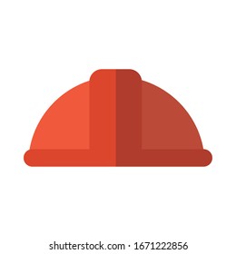 protective helmet on white background vector illustration design