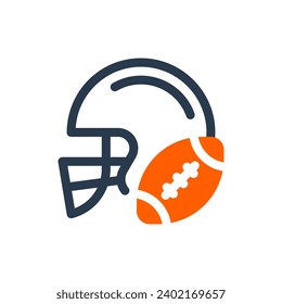 Protective Helmet Vector Icon Illustration for Player Safety