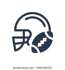 Protective Helmet Vector Icon Illustration for Player Safety