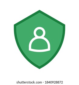 icono protector, icono protector sobre un fondo blanco. ilustración vectorial