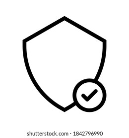 icono protector, icono protector sobre un fondo blanco. ilustración vectorial