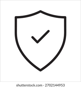protective icon, shield icon on a white background