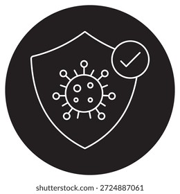 Schutz Immunsystem Unterstützung Symbol, stärken Sie Ihre Immunität, natürliche Verteidigung Boost, komplette Immunpflege, Vektor
