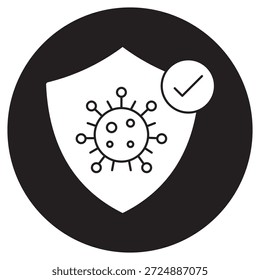 Schutz Immunsystem Unterstützung Symbol, stärken Sie Ihre Immunität, natürliche Verteidigung Boost, komplette Immunpflege, Vektor