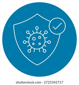 Schutz Immunsystem Unterstützung Symbol, stärken Sie Ihre Immunität, natürliche Verteidigung Boost, komplette Immunpflege, Vektor