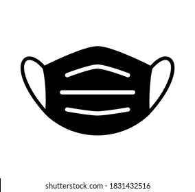 Protective individual face mask line icon sign - vector