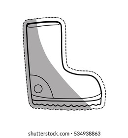Protective industrial boots icon vector illustration graphic design