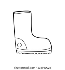 Protective industrial boots icon vector illustration graphic design