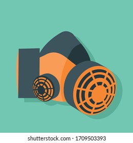 Protective industrial mask vector design