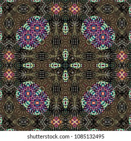Protective layer for banknotes, diplomas and certificates. Color Engraving pattern. Vector illustration
