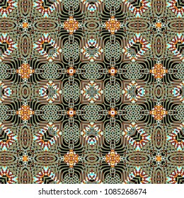  Protective layer for banknotes, diplomas and certificates. Color Engraving pattern. Vector illustration