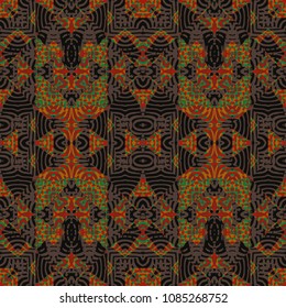  Protective layer for banknotes, diplomas and certificates. Color Engraving pattern. Vector illustration