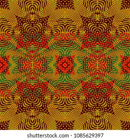  Protective layer for banknotes, diplomas and certificates. Color Engraving pattern. Vector illustration