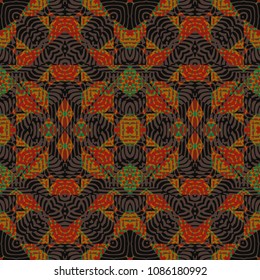  Protective layer for banknotes, diplomas and certificates. Color Engraving pattern. Vector illustration