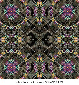  Protective layer for banknotes, diplomas and certificates. Color Engraving pattern. Vector illustration