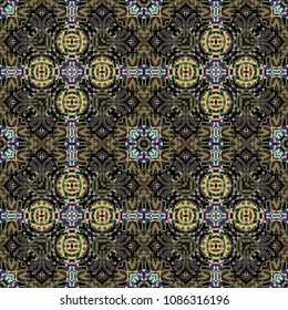  Protective layer for banknotes, diplomas and certificates. Color Engraving pattern. Vector illustration