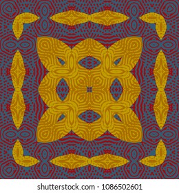 Protective layer for banknotes, diplomas and certificates. Color Engraving pattern. Vector illustration