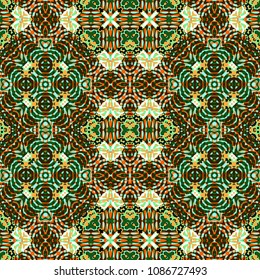  Protective layer for banknotes, diplomas and certificates. Color Engraving pattern. Vector illustration