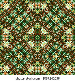  Protective layer for banknotes, diplomas and certificates. Color Engraving pattern. Vector illustration
